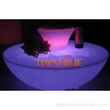 Large PE Illuminated LED Cocktail Tables With 16 Single Col